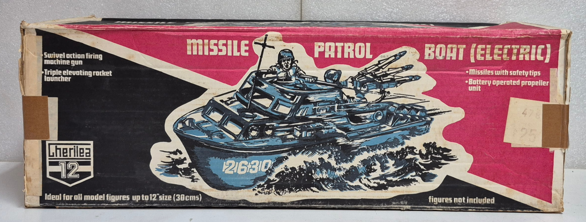 cherilea-12-gi-joe-electric-missile-patrol-boat-in-box-3 1970 Cherilea G.I. Joe Electric Missile Patrol Boat Complete in Box 3