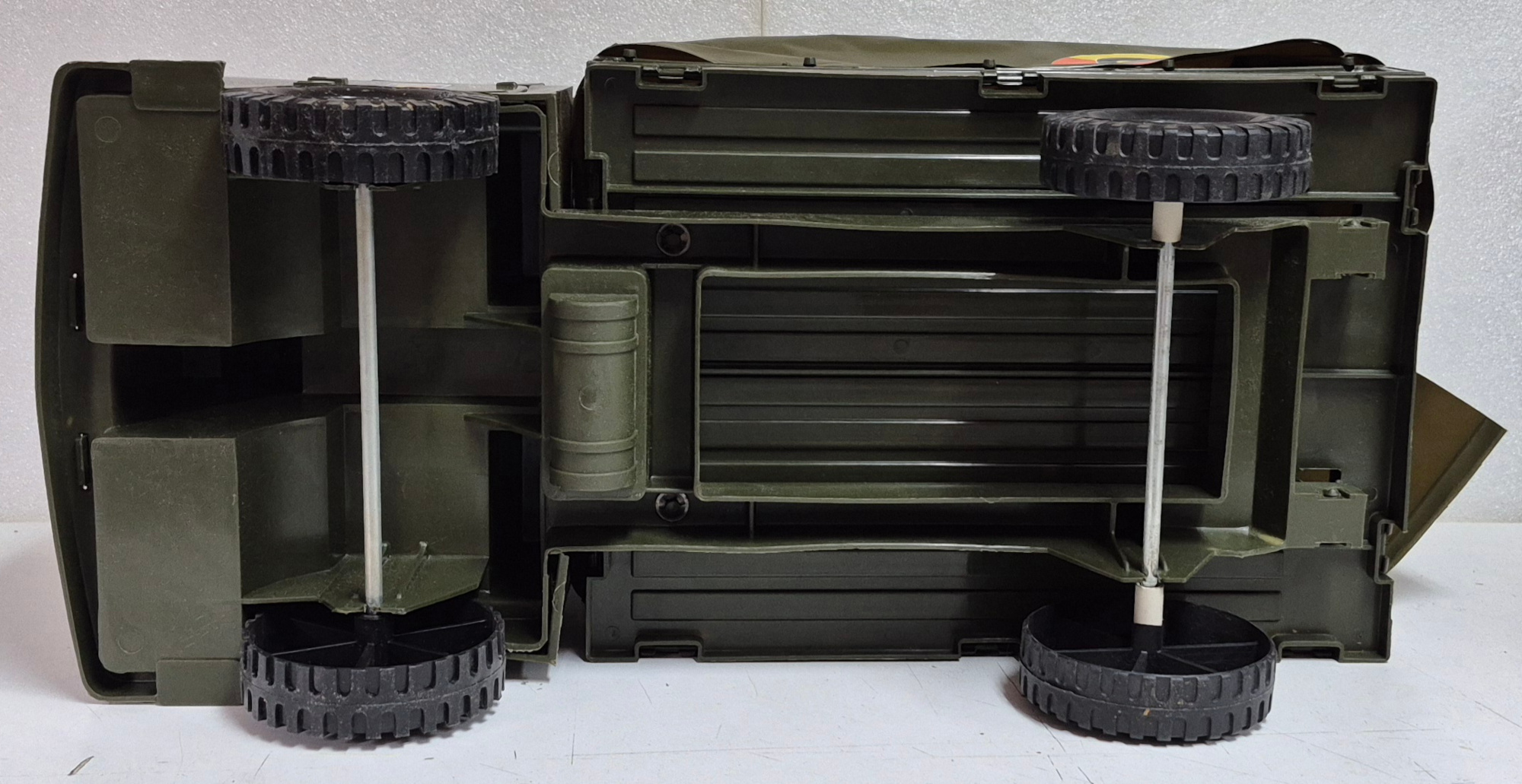 cherilea-12-gi-joe-military-truck-in-box-11 1970 Cherilea G.I. Joe Military Truck with Canopy and Machine Gun in Box 11