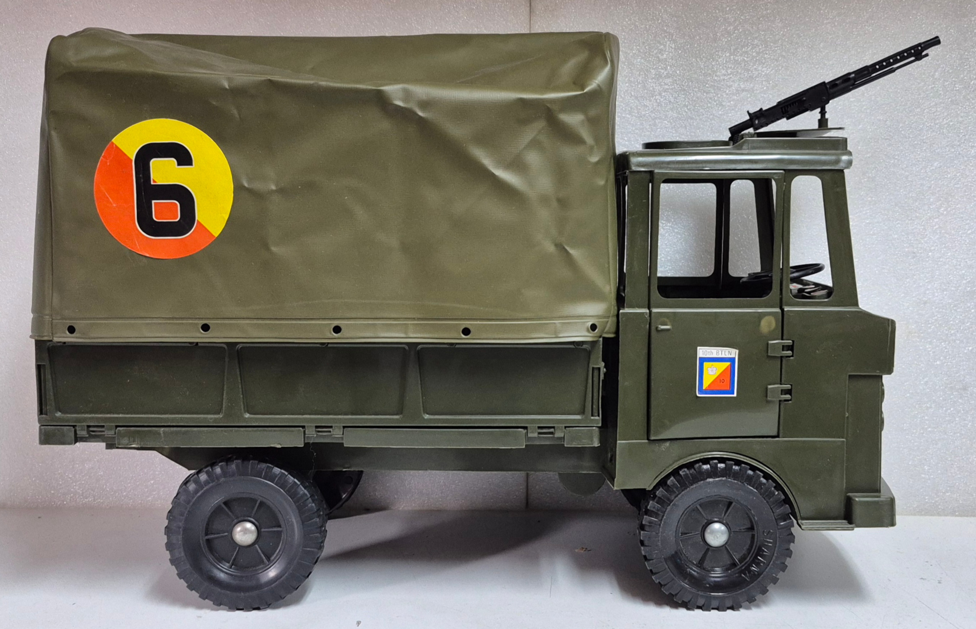 cherilea-12-gi-joe-military-truck-in-box-7 1970 Cherilea G.I. Joe Military Truck with Canopy and Machine Gun in Box 7