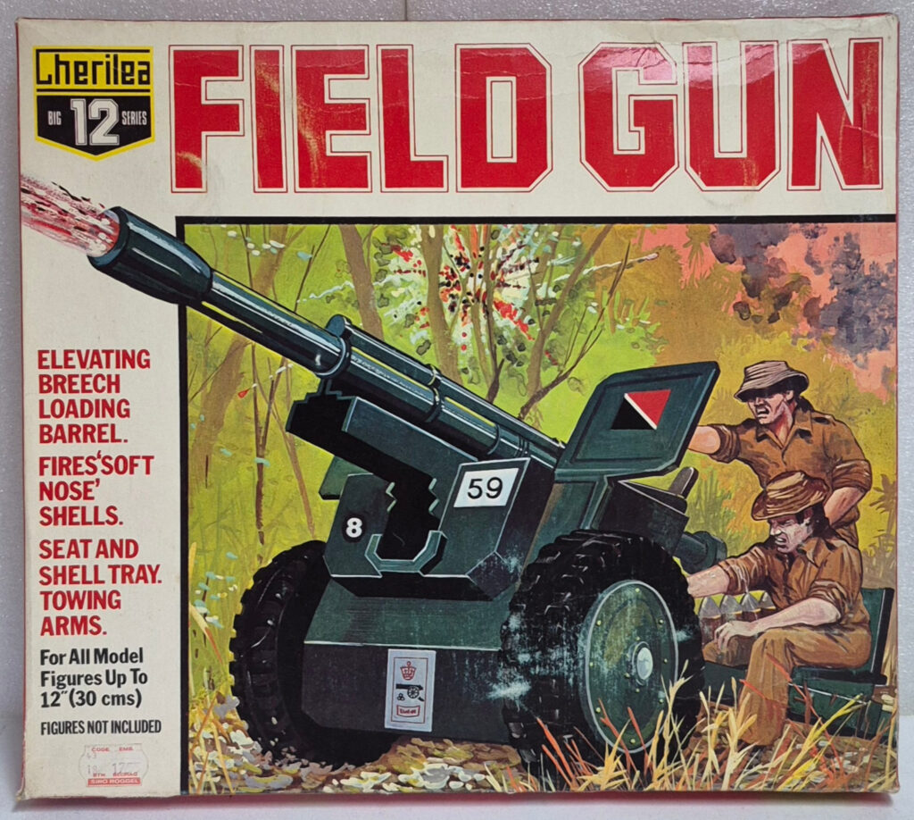 1970 Cherilea G.I. Joe Big 12 Series Field Gun Complete in Box 1
