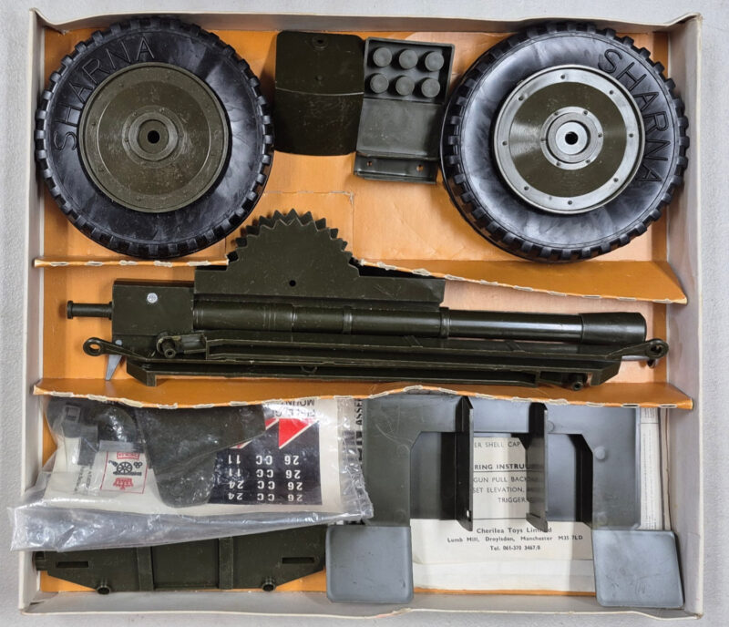 1970 Cherilea G.I. Joe Big 12 Series Field Gun Complete in Box