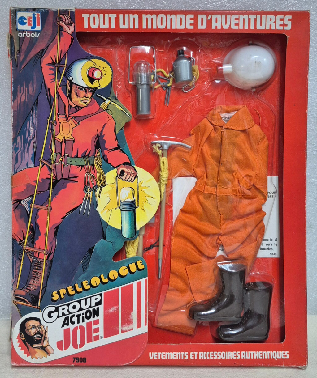 1976 Hasbro Ceji Arbois G.I. Joe Group Action Joe Spéléologue (Cave Specialist) Outfit - Mint in Package 1
