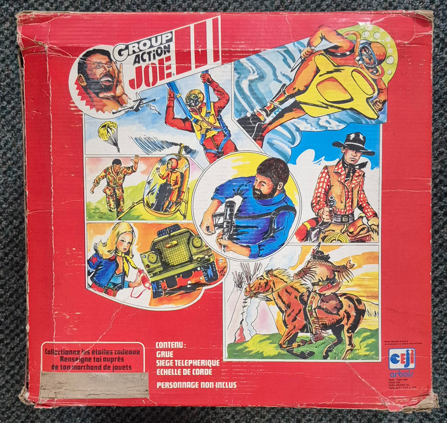 hasbro-ceji-arbois-gi-joe-group-action-joe-tour-dentrainement-in-box-2 1976 Hasbro Ceji Arbois G.I. Joe Group Action Joe Tour D'Entrainement Complete in Box 2
