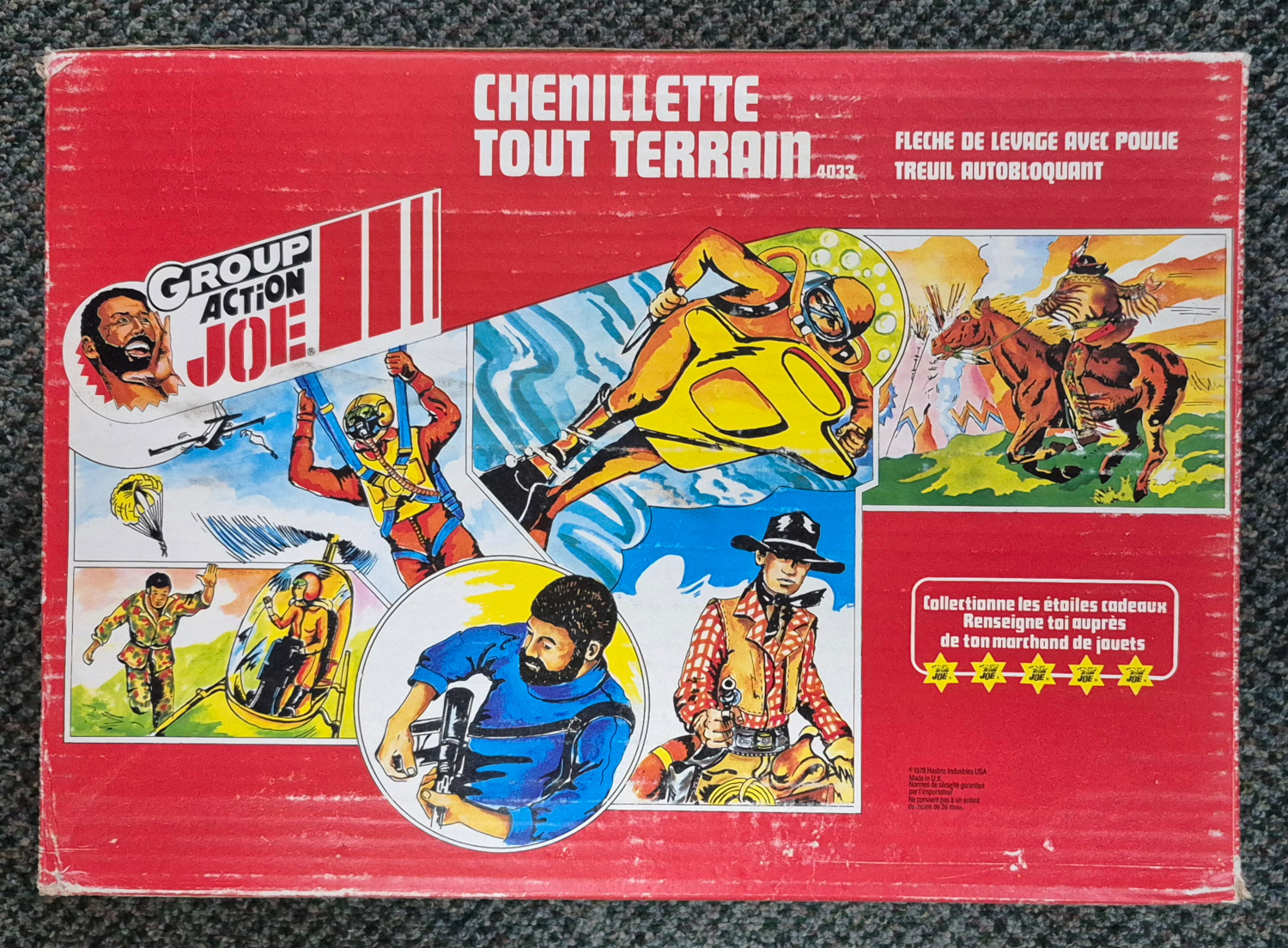 hasbro-gi-joe-group-action-joe-chenillette-tout-terrain-in-box-2 1978 Hasbro G.I. Joe Group Action Joe Chenillette Tout Terrain Complete in Box 2