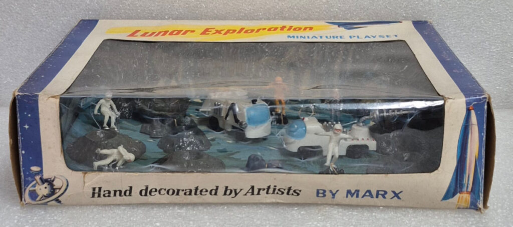 MIB 1970 Marx Lunar Exploration Large Blue Planet Miniature Playset 1