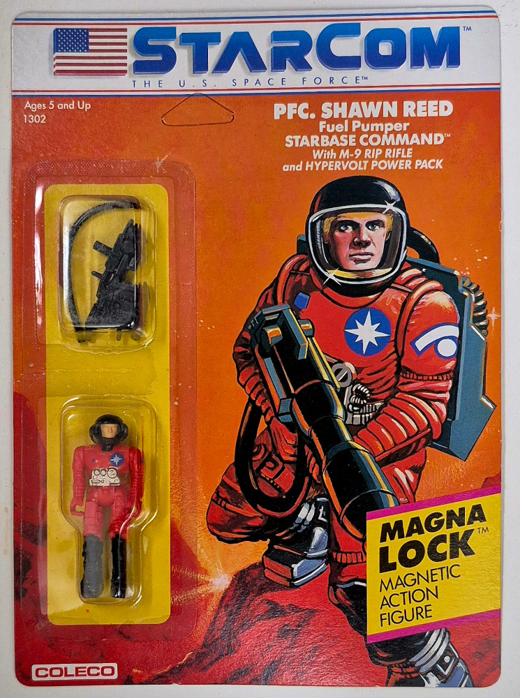 MOC 1986 Coleco StarCom PFC Shawn Reed Figure : Mint on Card 1