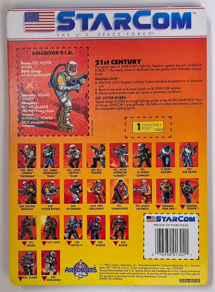 moc-coleco-starcom-sgt-victor-rivera-2 Squad Leader: Astro Marines with M-3 Megalaser Rifle and Hypervolt Power Pack 2