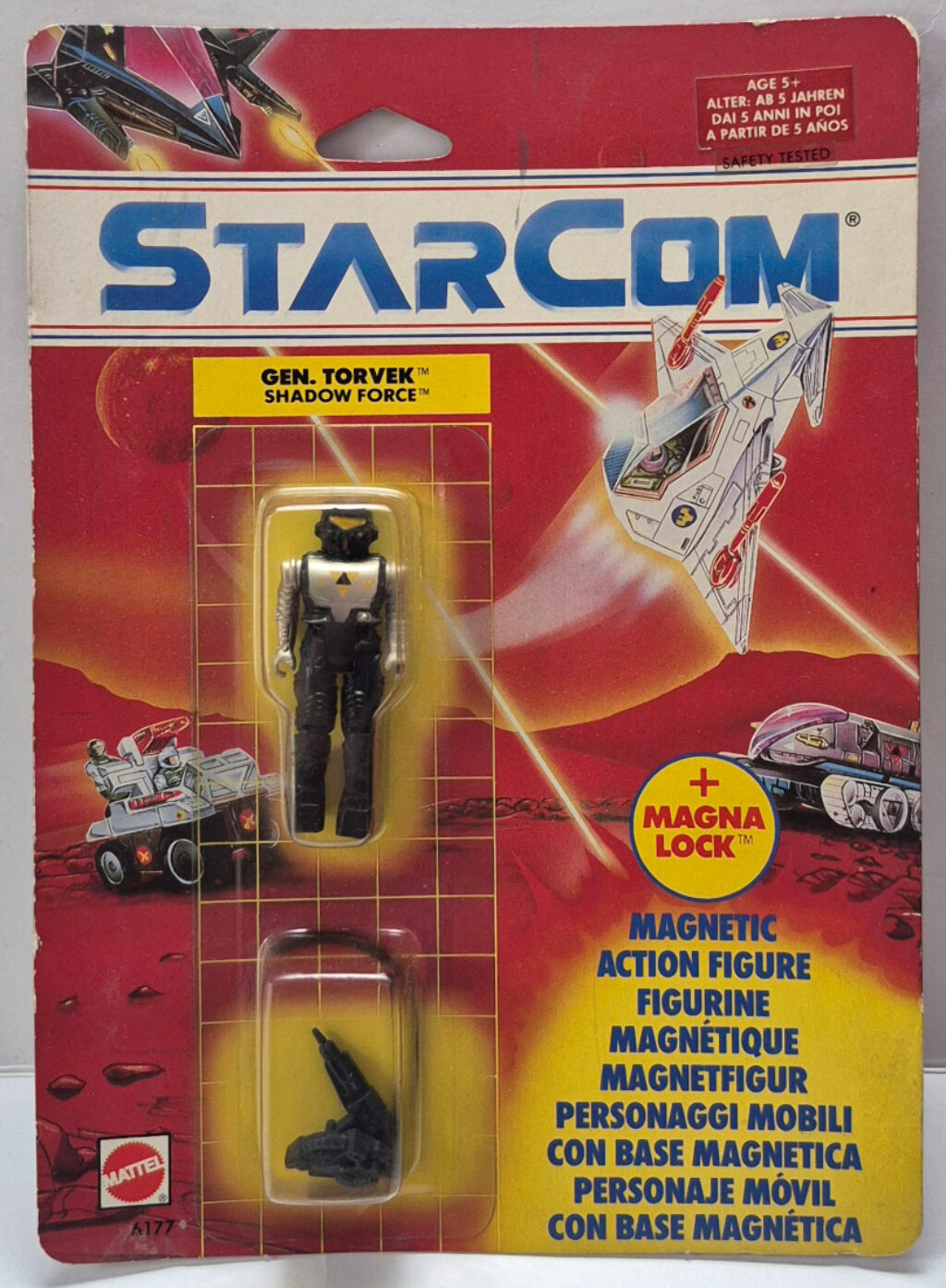 MOC 1990 Mattel StarCom Shadow Force Gen. Torvek Figure : Mint on Card 1