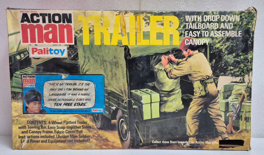 1973 Palitoy G.I. Joe Action Man Landrover Trailer Complete in Box 1