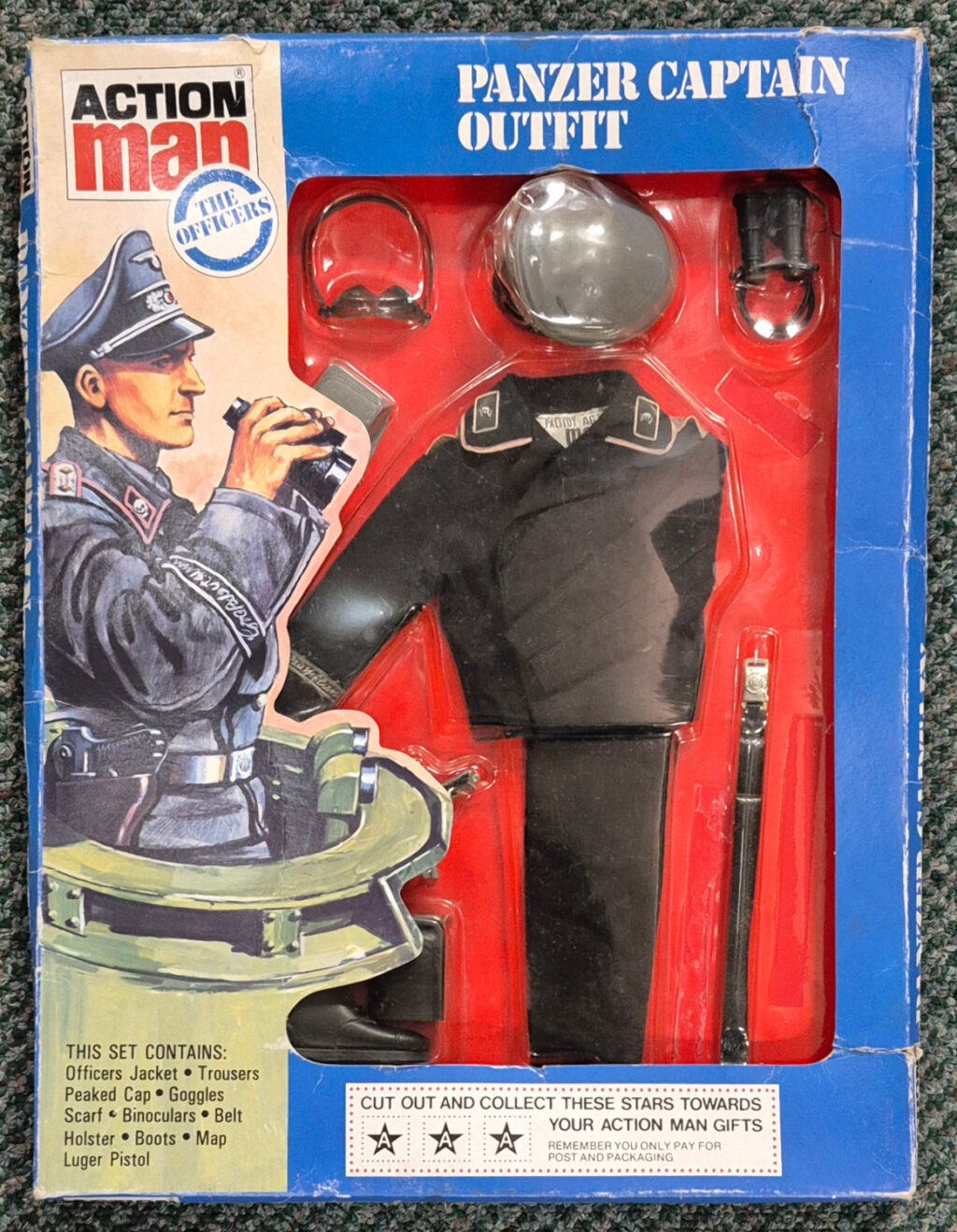 MIB 1981 Palitoy G.I. Joe Action Man Panzer Captain Outfit Set 1