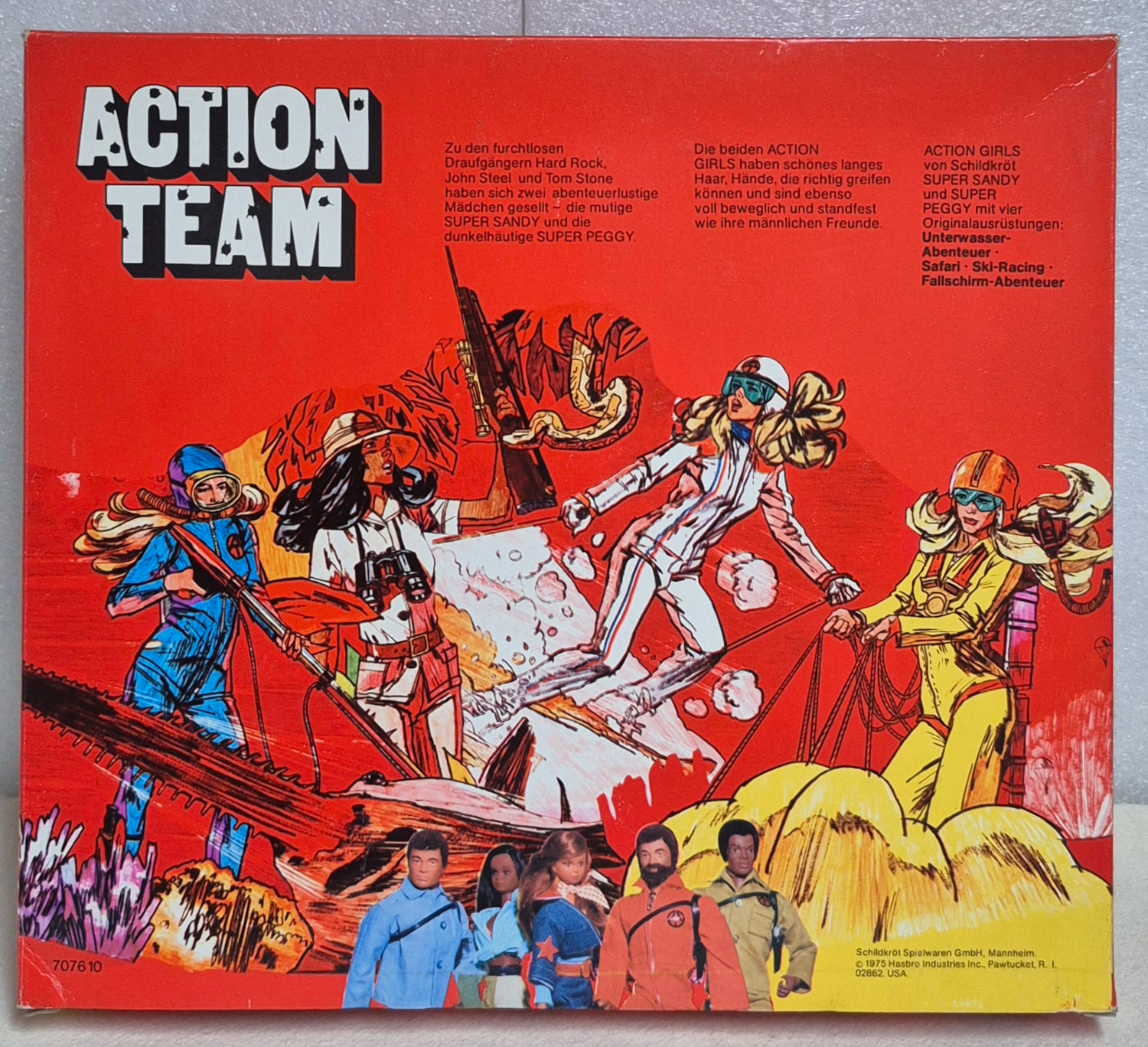 schildkrot-hasbro-gi-joe-action-team-parachute-adventure-outfit-for-action-girl-2 1975 Schildkrot Hasbro G.I. Joe Action Team Parachute Adventure (Fallschirm-Abenteuer) Outfit for Action Girl: Mint in Box 2