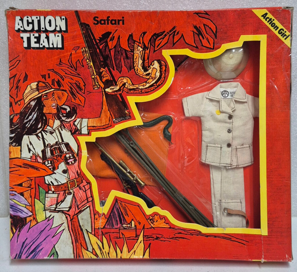 1975 Schildkrot Hasbro G.I. Joe Action Team Safari Outfit for Action Girl: Mint in Box 1