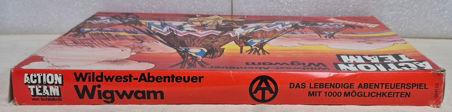 schildkrot-hasbro-gi-joe-action-team-wildwest-abenteuer-wigwam-3 1970 Schildkrot Hasbro G.I. Joe Action Team Wildwest Abenteuer Wigwam : Mint in Box 3