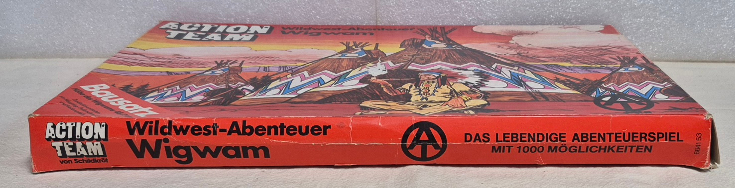 schildkrot-hasbro-gi-joe-action-team-wildwest-abenteuer-wigwam-4 1970 Schildkrot Hasbro G.I. Joe Action Team Wildwest Abenteuer Wigwam : Mint in Box 4
