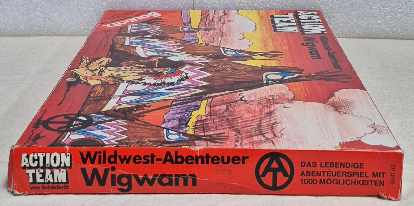 schildkrot-hasbro-gi-joe-action-team-wildwest-abenteuer-wigwam-5 1970 Schildkrot Hasbro G.I. Joe Action Team Wildwest Abenteuer Wigwam : Mint in Box 5