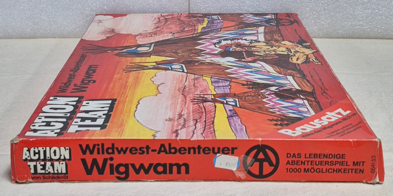 schildkrot-hasbro-gi-joe-action-team-wildwest-abenteuer-wigwam-6 1970 Schildkrot Hasbro G.I. Joe Action Team Wildwest Abenteuer Wigwam : Mint in Box 6