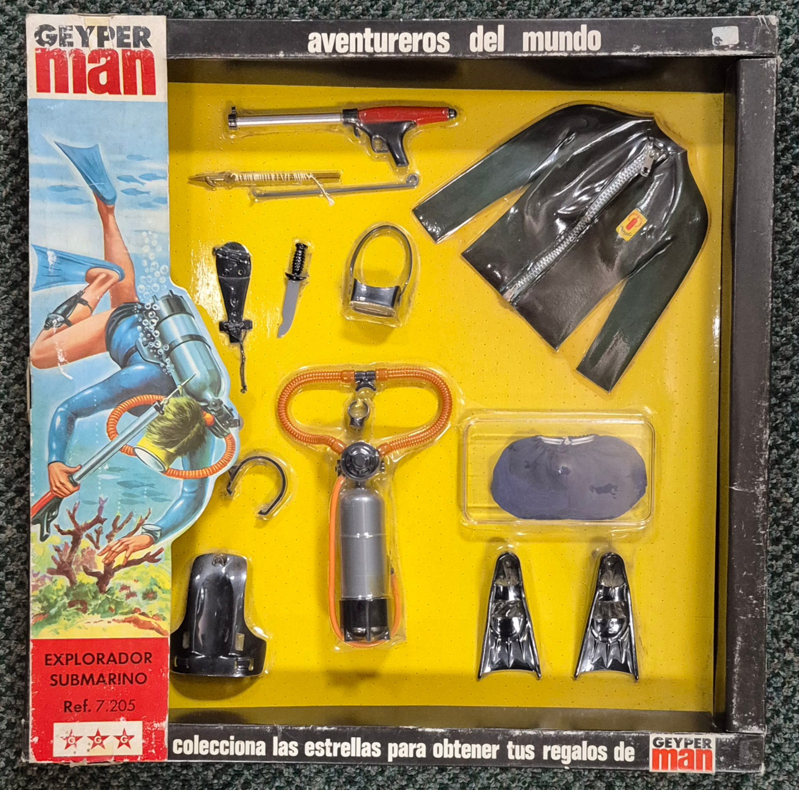 MIP 1975 Geyperman Hasbro G.I. Joe Explorador Submarino Set #7205: Mint in Package 1
