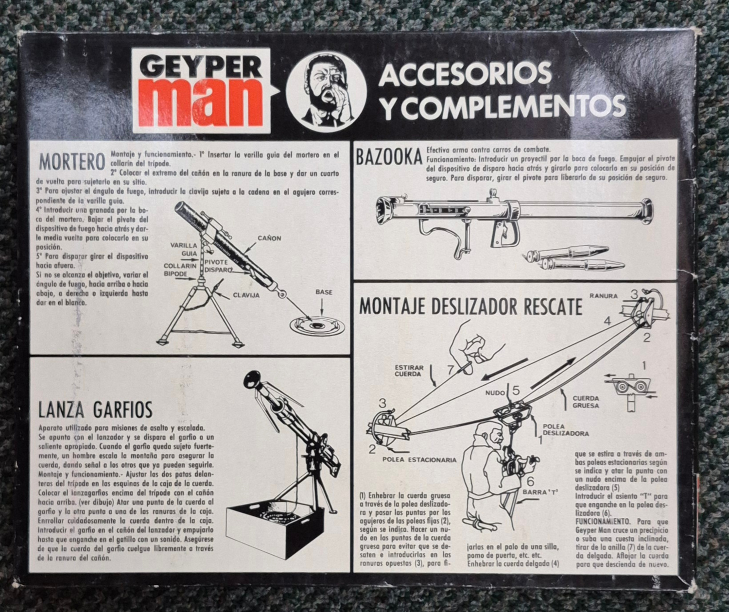 geyperman-hasbro-gi-joe-7303-armero-rifle-rack-2 MIP 1975 Geyperman Hasbro G.I. Joe Armero (Rifle Rack) #7303: Mint in Package 2