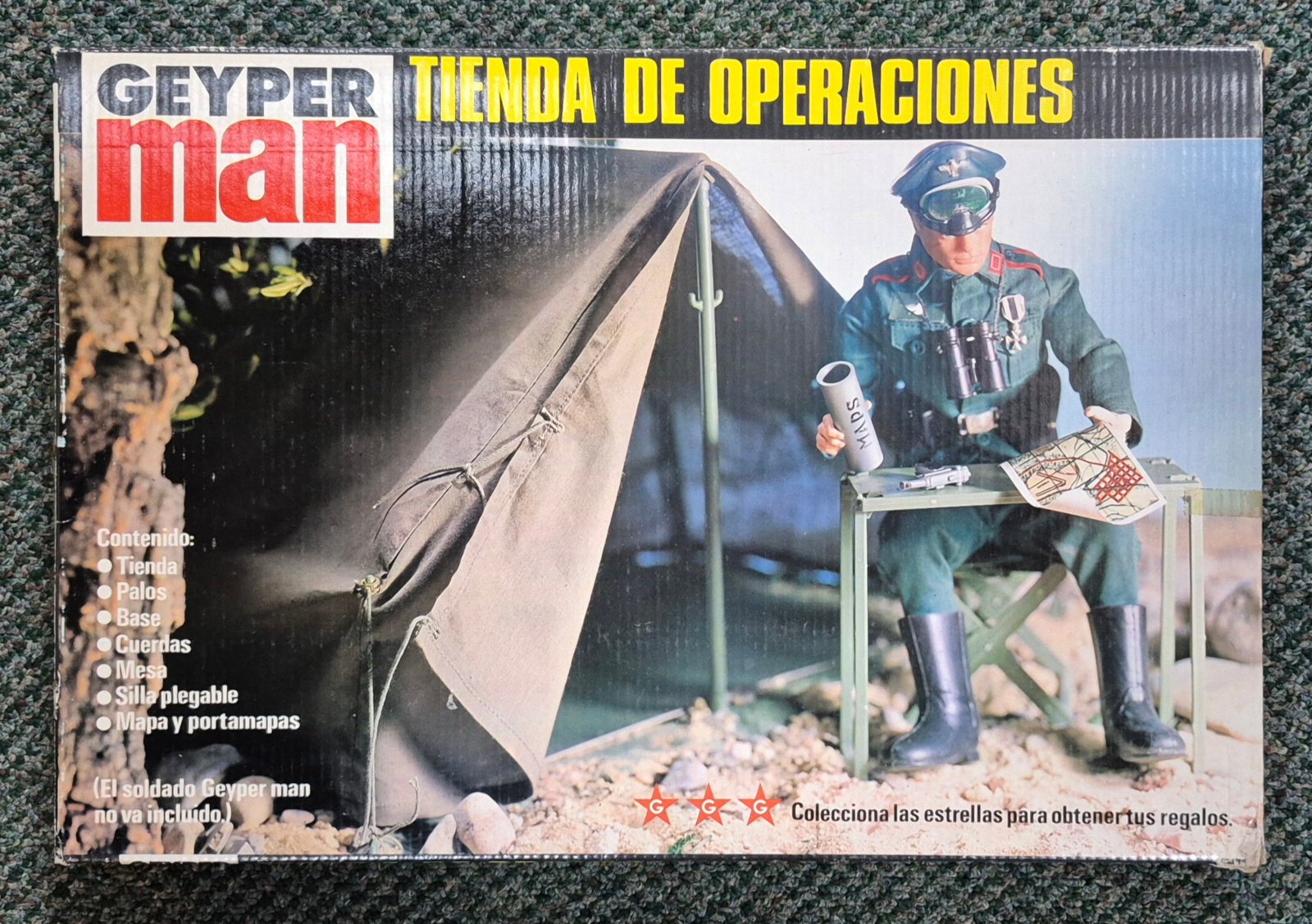 MIB 1975 Geyperman Hasbro G.I. Joe Tienda de Operaciones (Operations Tent) Set #7401: Mint in Box 1