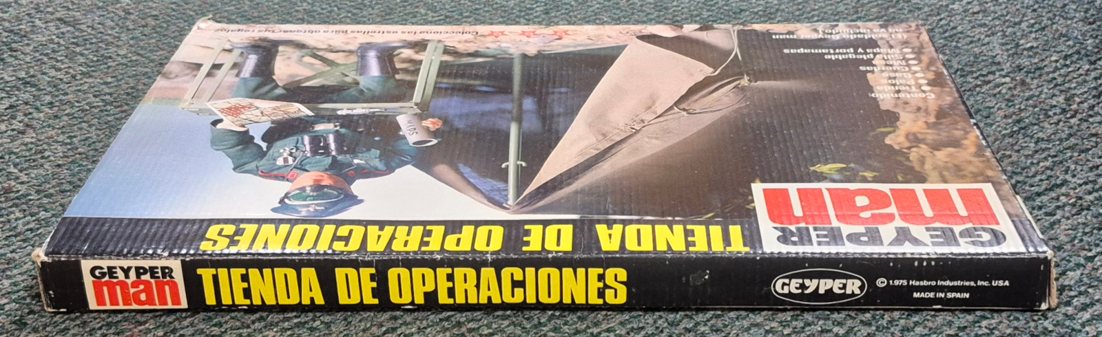 geyperman-hasbro-gi-joe-7401-tienda-de-operaciones-operations-tent-3 MIB 1975 Geyperman Hasbro G.I. Joe Tienda de Operaciones (Operations Tent) Set #7401: Mint in Box 3