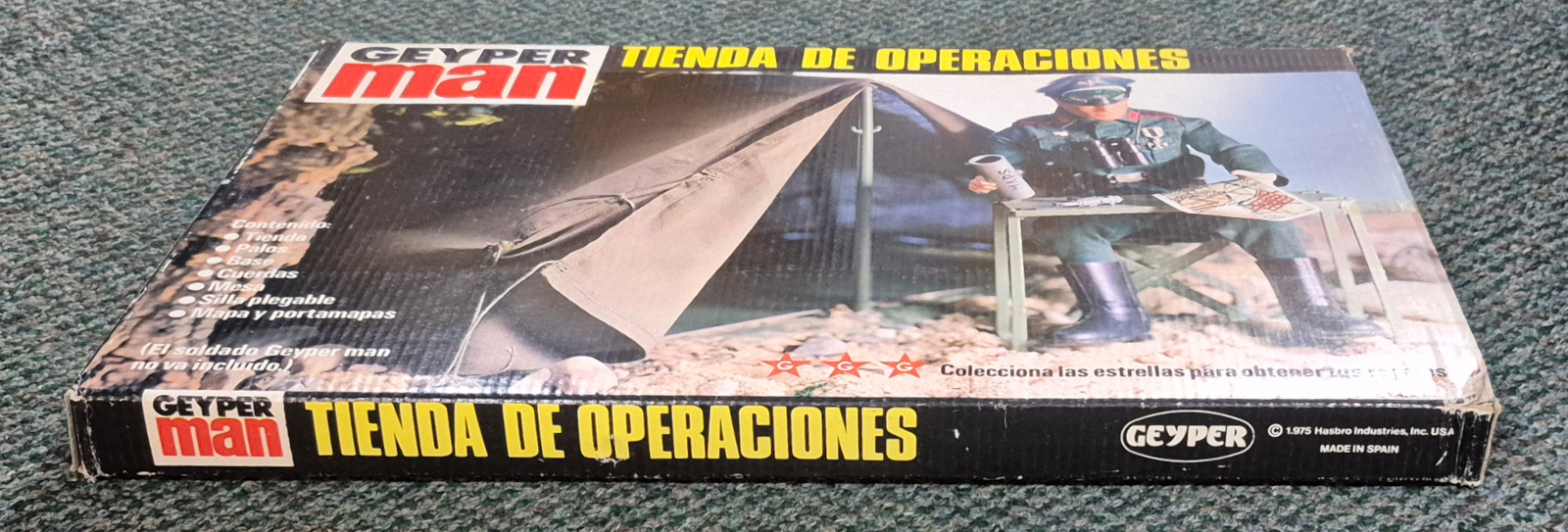 geyperman-hasbro-gi-joe-7401-tienda-de-operaciones-operations-tent-4 MIB 1975 Geyperman Hasbro G.I. Joe Tienda de Operaciones (Operations Tent) Set #7401: Mint in Box 4