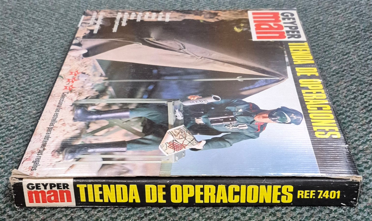 geyperman-hasbro-gi-joe-7401-tienda-de-operaciones-operations-tent-5 MIB 1975 Geyperman Hasbro G.I. Joe Tienda de Operaciones (Operations Tent) Set #7401: Mint in Box 5