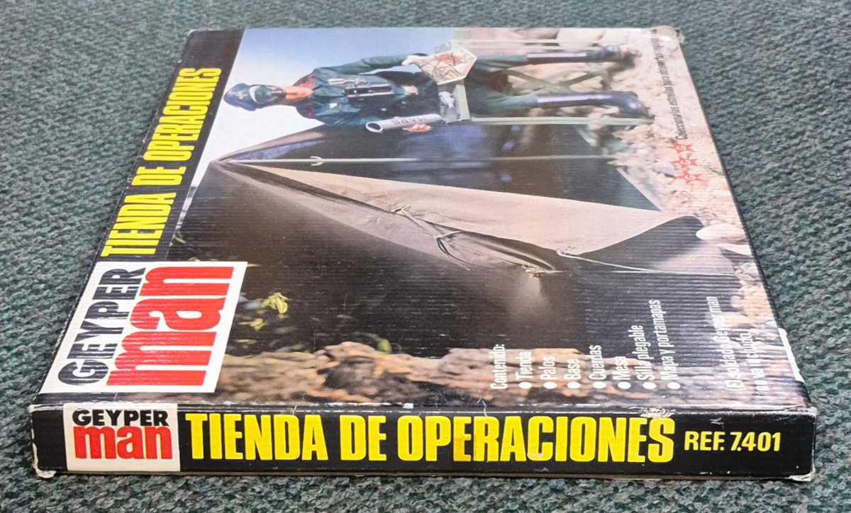 geyperman-hasbro-gi-joe-7401-tienda-de-operaciones-operations-tent-6 MIB 1975 Geyperman Hasbro G.I. Joe Tienda de Operaciones (Operations Tent) Set #7401: Mint in Box 6