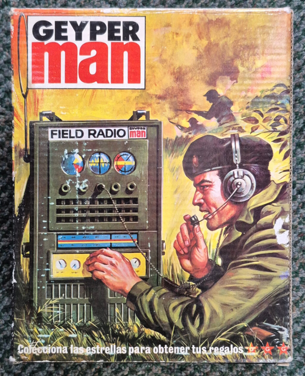MIB 1975 Geyperman Hasbro G.I. Joe Radio Campana (Field Radio) Set #7415: Mint in Box 1