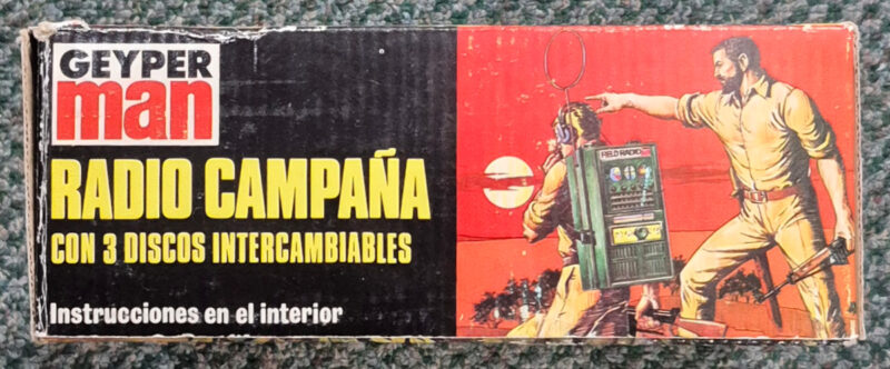 MIB 1975 Geyperman Hasbro G.I. Joe Radio Campana (Field Radio) Set