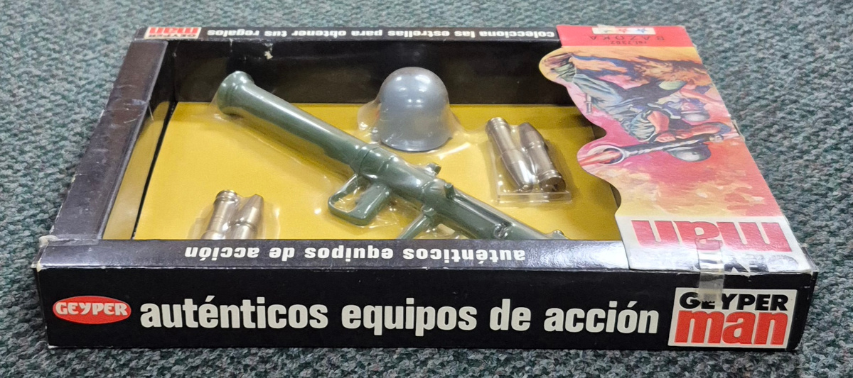 MIP 1975 Geyperman Hasbro G.I. Joe Bazoka (Bazooka) #7302 with
