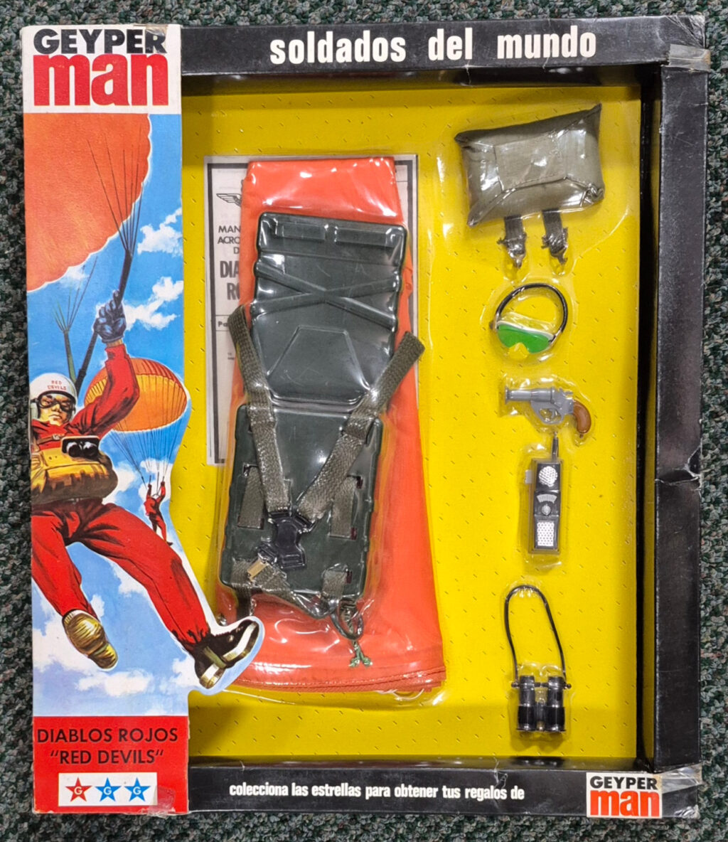 MIP 1975 Geyperman Hasbro G.I. Joe Diablos Rojos "Red Devils" Set: Mint in Package 1