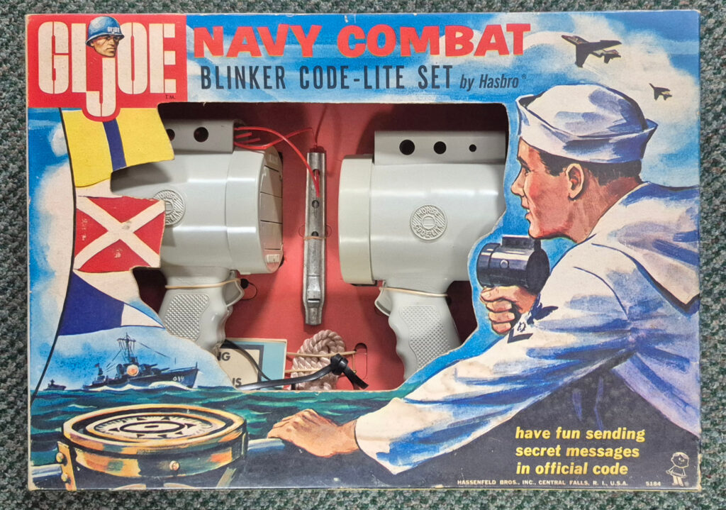 1964 Hasbro G.I. Joe Navy Combat Blinker Code-Lite Set Complete in Box 1