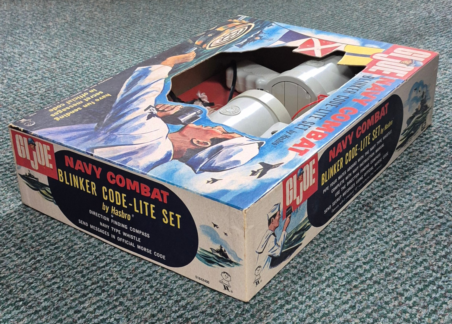hasbro-1964-gi-joe-navy-combat-blinker-code-lite-set-2 1964 Hasbro G.I. Joe Navy Combat Blinker Code-Lite Set Complete in Box 2