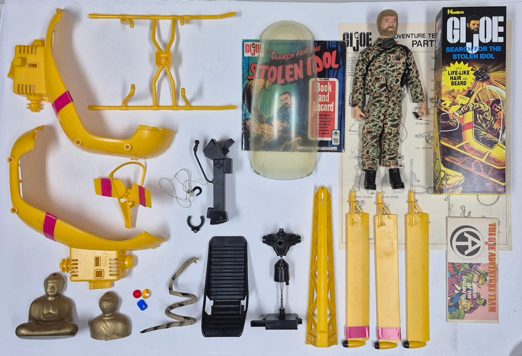 hasbro-1971-gi-joe-adventure-team-land-adventurer-and-search-for-the-stolen-idol-set-6 Hasbro 1971 G.I. Joe Adventure Team Land Adventurer and Search for the Stolen Idol Set Complete in the Box 6