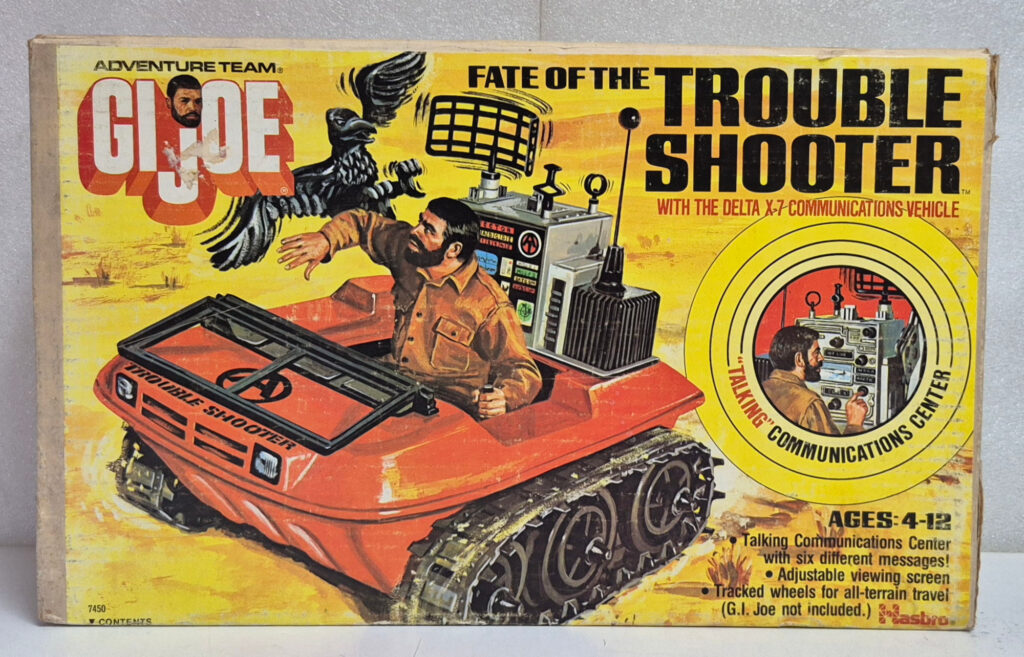 Hasbro 1974 G.I. Joe Adventure Team Talking Land Adventurer and Fate of the Trouble Shooter Set Complete in the Box 1