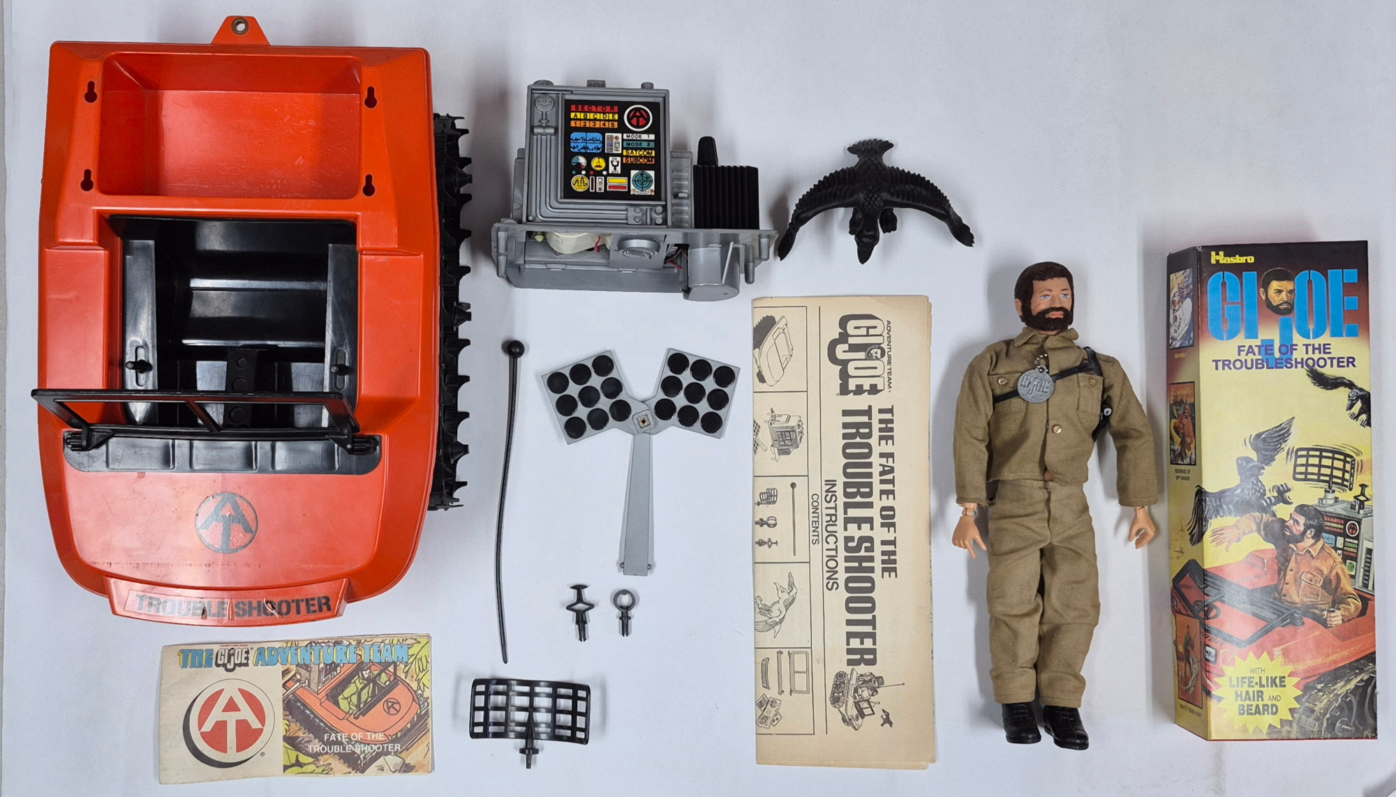 hasbro-1974-gi-joe-adventure-team-land-adventurer-and-fate-of-the-trouble-shooter-set-7 Hasbro 1974 G.I. Joe Adventure Team Talking Land Adventurer and Fate of the Trouble Shooter Set Complete in the Box 7