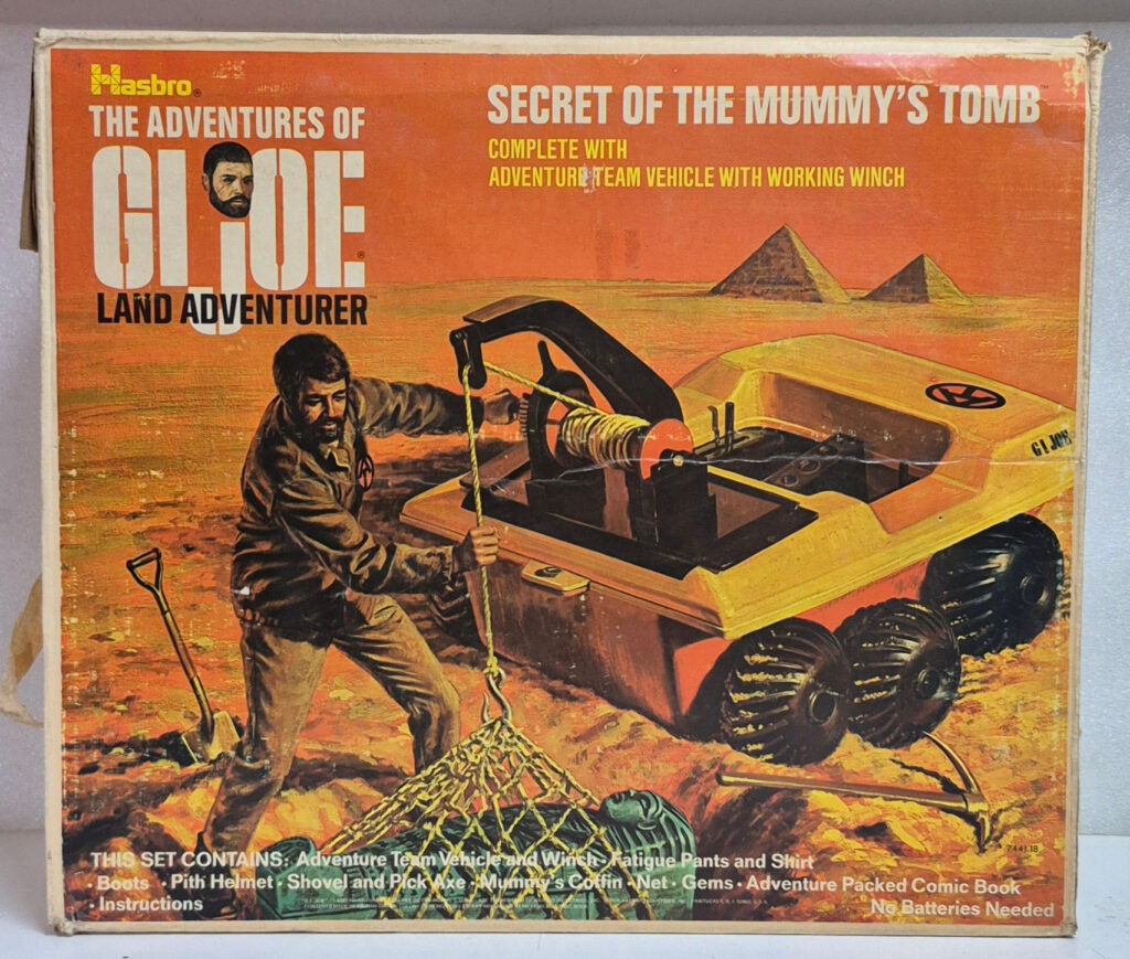 Hasbro 1970 Adventures of G.I. Joe Adventure Team Land Adventurer & Secret of the Mummy's Tomb Complete in the Box 1