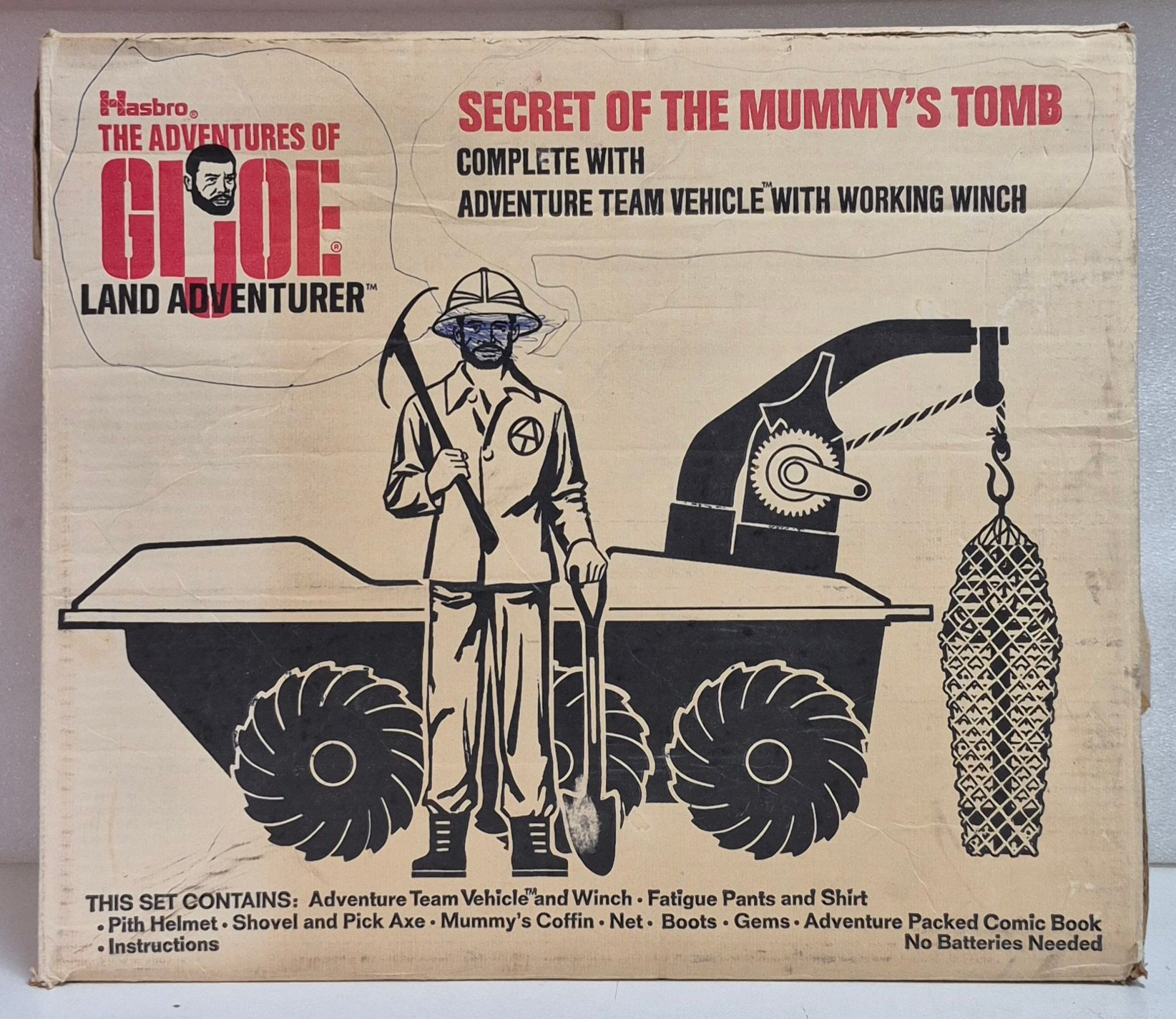 hasbro-adventures-of-gi-joe-adventure-team-land-adventurer-secret-of-the-mummys-tomb-2 Hasbro 1970 Adventures of G.I. Joe Adventure Team Land Adventurer & Secret of the Mummy's Tomb Complete in the Box 2