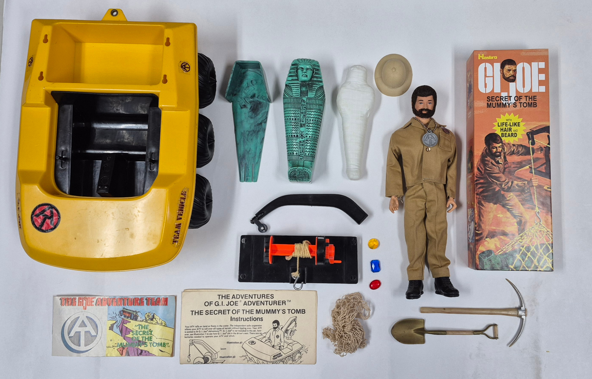 hasbro-adventures-of-gi-joe-adventure-team-land-adventurer-secret-of-the-mummys-tomb-7 Hasbro 1970 Adventures of G.I. Joe Adventure Team Land Adventurer & Secret of the Mummy's Tomb Complete in the Box 7