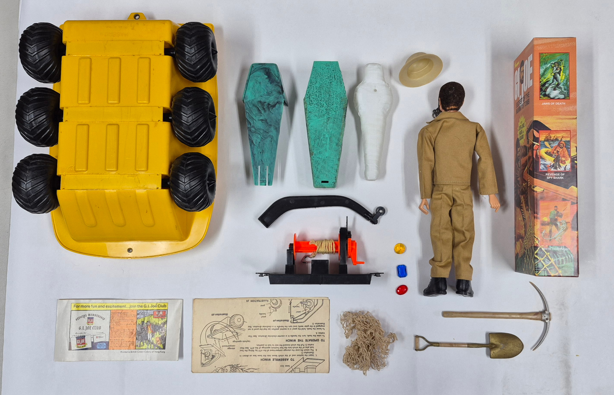 hasbro-adventures-of-gi-joe-adventure-team-land-adventurer-secret-of-the-mummys-tomb-8 Hasbro 1970 Adventures of G.I. Joe Adventure Team Land Adventurer & Secret of the Mummy's Tomb Complete in the Box 8