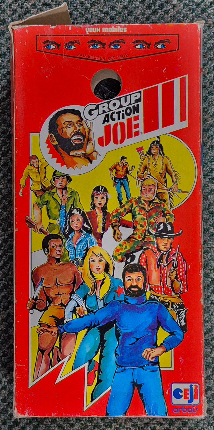 hasbro-ceji-arbois-group-action-joe-oeil-de-lynx-figure-map-and-tattoos-2 1976 Hasbro Ceji Arbois G.I. Joe Group Action Joe Oeil de Lynx Native American Figure in Box with Map and Tattoos 2