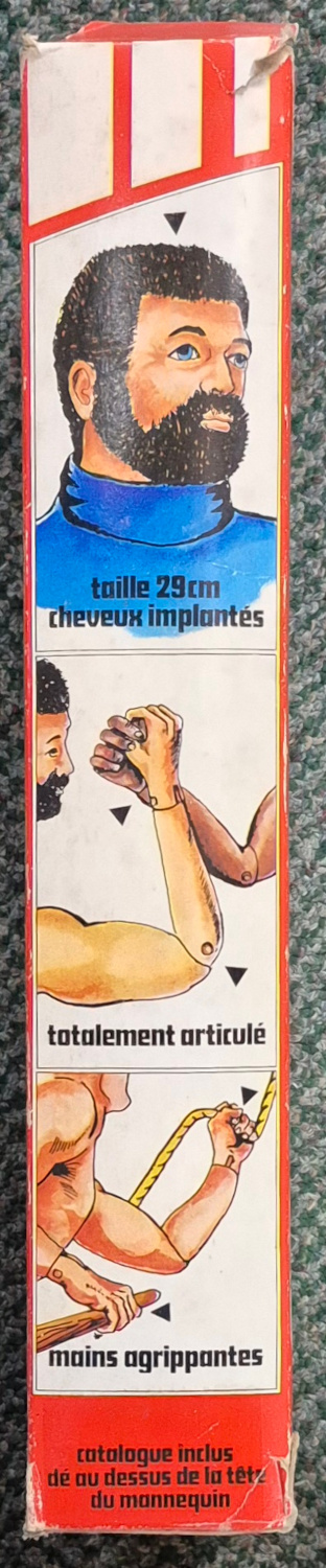 hasbro-ceji-arbois-group-action-joe-oeil-de-lynx-figure-map-and-tattoos-3 1976 Hasbro Ceji Arbois G.I. Joe Group Action Joe Oeil de Lynx Native American Figure in Box with Map and Tattoos 3