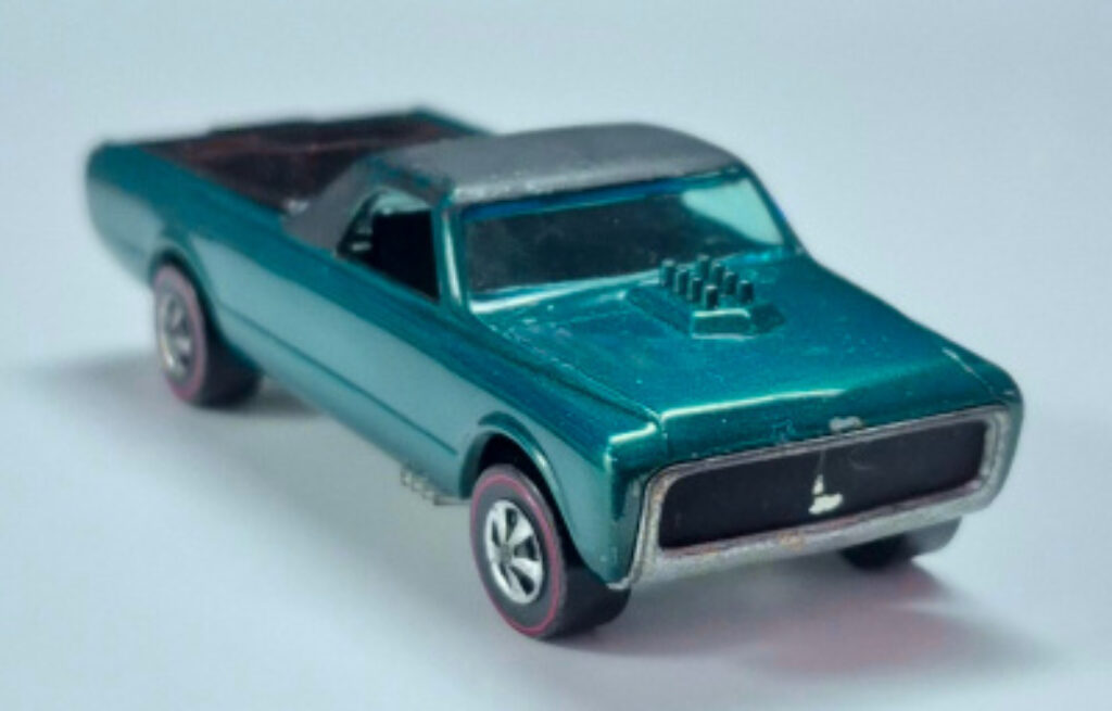 1968 Mattel Redline Hot Wheels Aqua Custom Fleetside 1