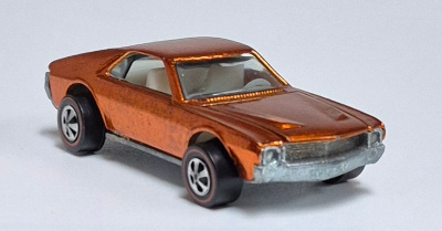 1969 Mattel Redline Hot Wheels Orange Custom AMX - Near Mint 1