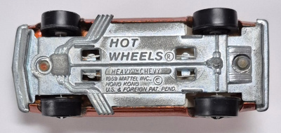 hot-wheels-1970-redline-orange-heavy-chevy-6 1970 Mattel Redline Hot Wheels Orange Heavy Chevy 6