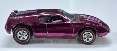 hot-wheels-1971-redline-magenta-amx-2-3 1971 Mattel Redline Hot Wheels Magenta AMX/2 3