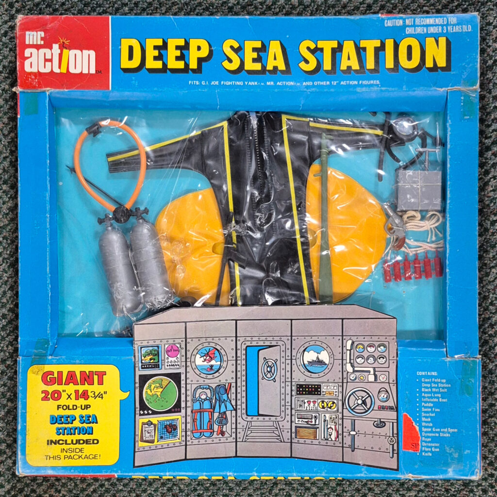 MIP 1975 LJN Mr. Action Deep Sea Station Play Set #4860: Mint in Package 1