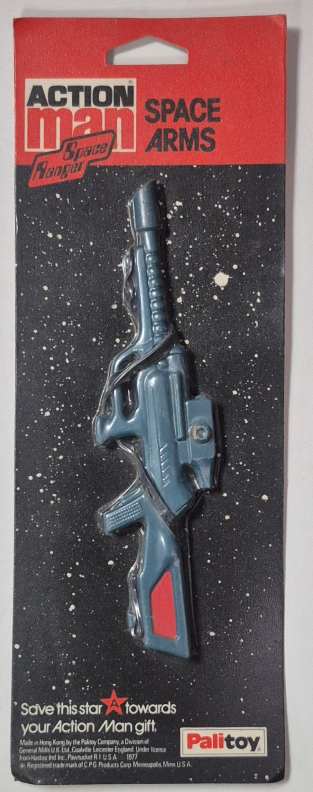 MIP 1977 Palitoy Action Man Space Ranger Space Arms Laser Rifle: Factory Sealed