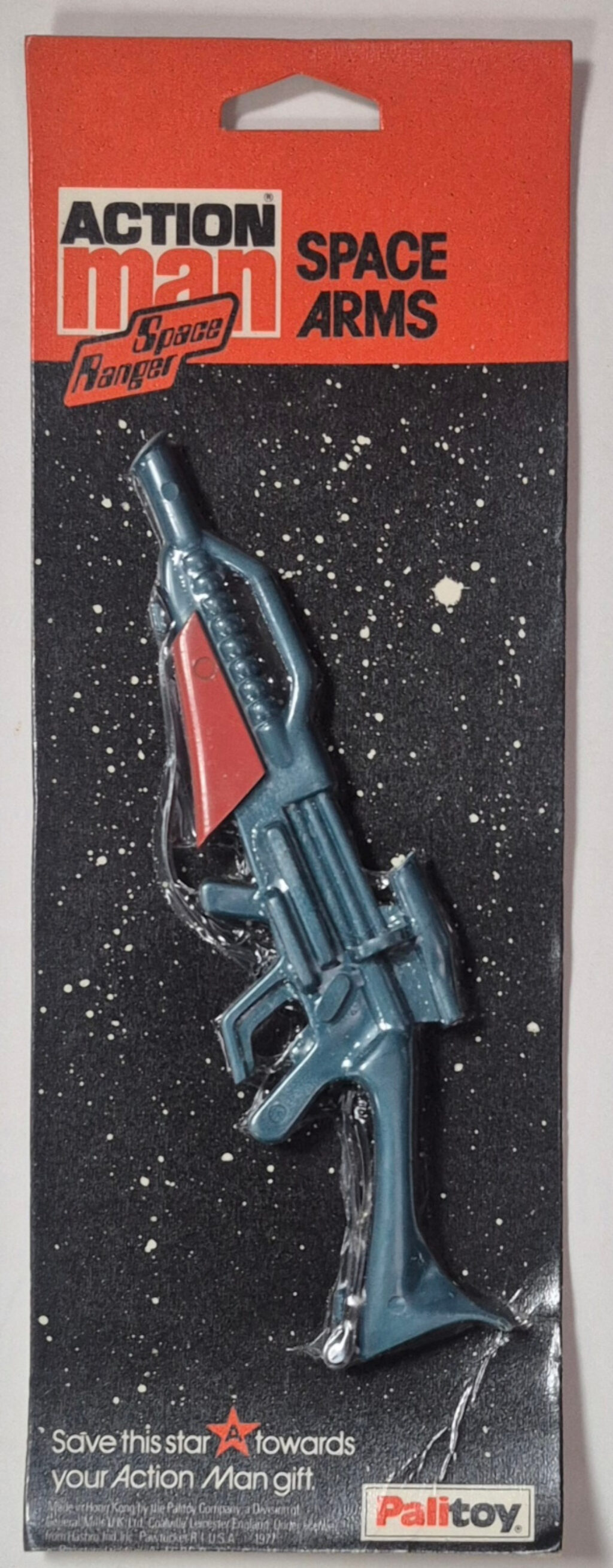 MIP 1977 Palitoy Action Man Space Ranger Space Arms Mega Laser Rifle: Factory Sealed