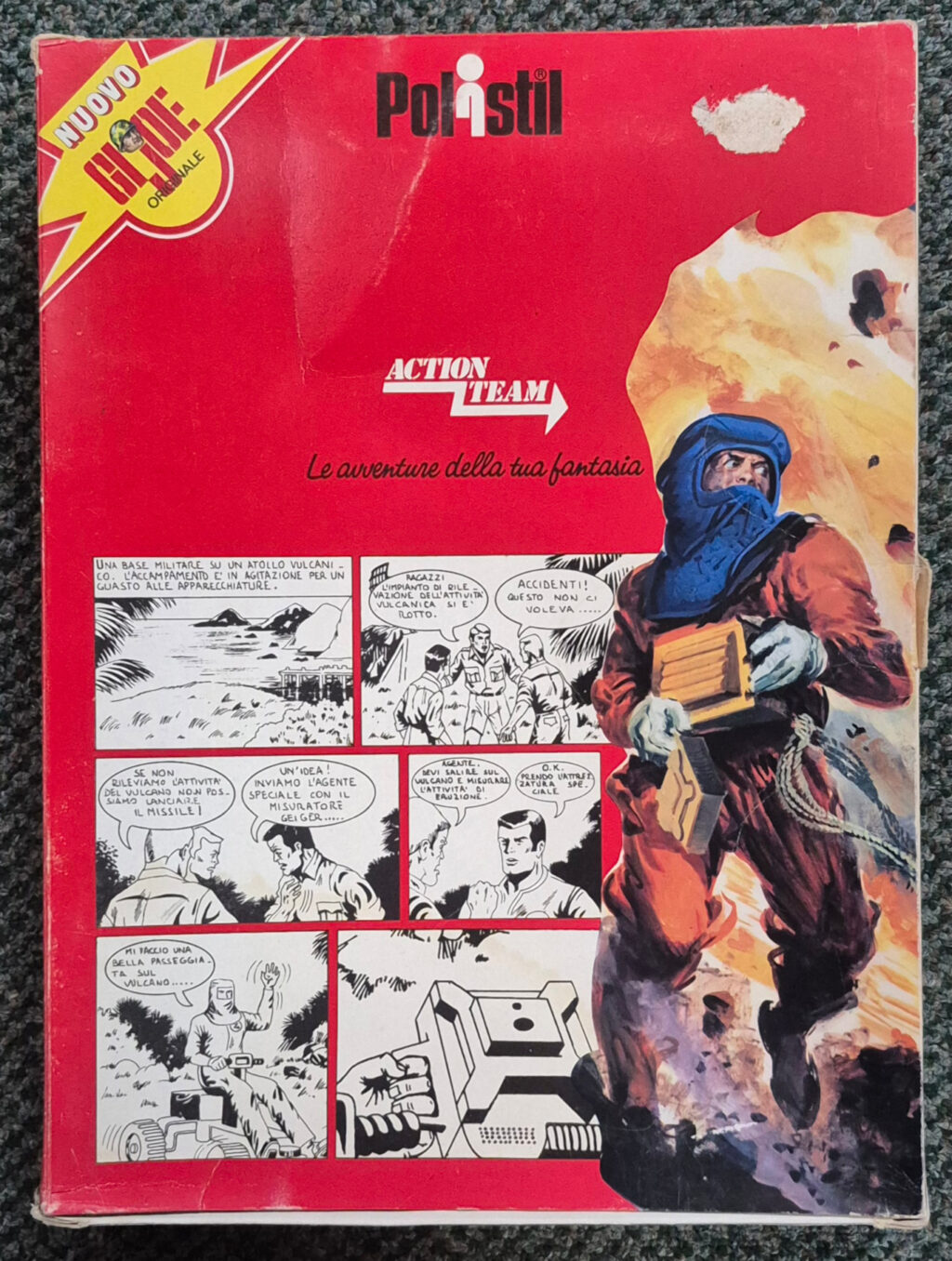 MIB 1975 Polistil Action Team Hasbro G.I. Joe Volcano Jumper Equipment Set #13: Mint in Box 1